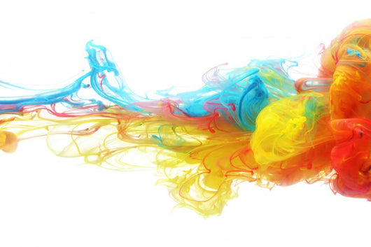 Colorful ink in water Wall Mural