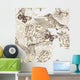 Beautiful Vector with Butterflies Wall Decal