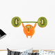 Funny little man made ??of fruits and vegetables raises bar. Wall Decal