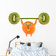 Funny little man made ??of fruits and vegetables raises bar. Wall Decal