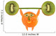 Funny little man made ??of fruits and vegetables raises bar. Wall Decal
