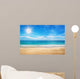 seascape and sun on blue sky background 