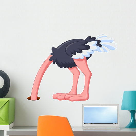 Shy Ostrich Wall Decal