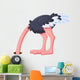 Shy Ostrich Wall Decal