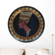 Nefertiti Saucer Circular Egyptian Wall Decal