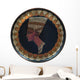 Nefertiti Saucer Circular Egyptian Wall Decal