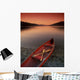 Canoe At Edge Of Mountain Lake, Shuswap, British Columbia, Canada Wall Mural
