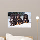three black puppies of Tibetan mastiff Wall Mural