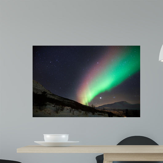 Colorful northern lights in Norway 