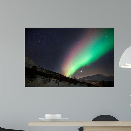 Colorful northern lights in Norway 
