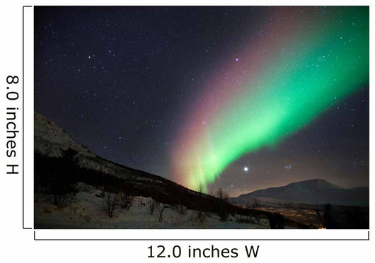Colorful northern lights in Norway 