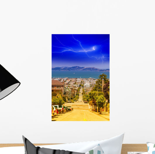 San Francisco skyline view from the hills Wall Mural