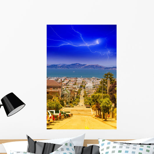 San Francisco skyline view from the hills Wall Mural
