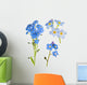 Set of Forget-Me-Not Blue Flowers Wall Decal