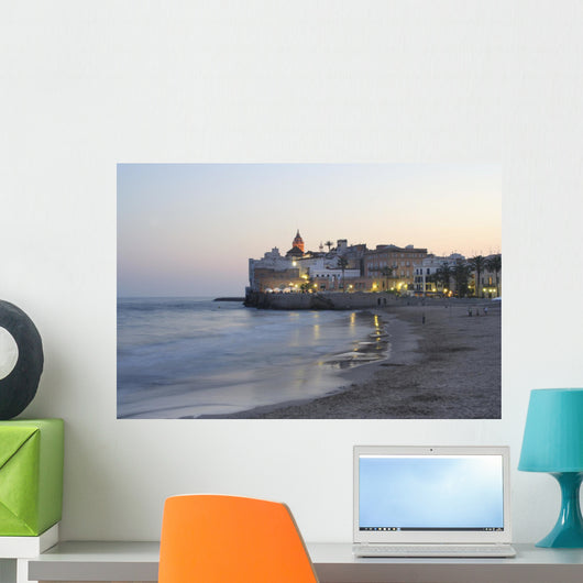 sitges church view Wall Mural