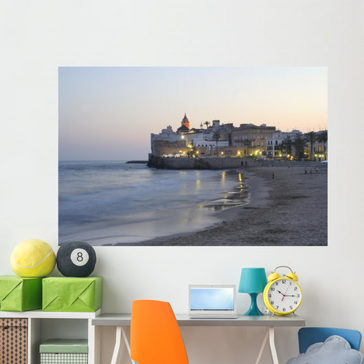 sitges church view Wall Mural