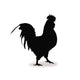 Form Contour Cock, Chicken Sign Logo Wall Decal