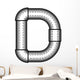 Steampunk Font Wall Decal Design 5