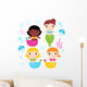 Adorable Little Mermaid Set Wall Decal Sticker Set