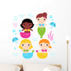 Adorable Little Mermaid Set Wall Decal Sticker Set
