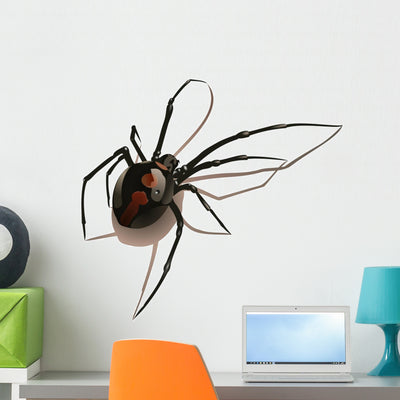 Spider Wall Decal shown on a wall