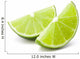 Citrus lime fruit segment isolated on white background cutout 