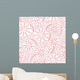 Floral Seamless Pattern with Wall Decal Design 2