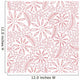 Floral Seamless Pattern with Wall Decal Design 2