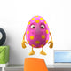 3D Easter Character, Cartoon, Amusing Egg Isolated on White 
