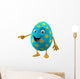 blue easter egg Wall Decal