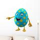blue easter egg Wall Decal