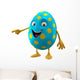 blue easter egg Wall Decal
