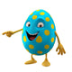 blue easter egg Wall Decal