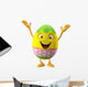 Happy Easter, 3D easter character, cheerful cartoon, amusing egg 