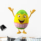 Happy Easter, 3D easter character, cheerful cartoon, amusing egg 