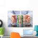 Hand Protecting Rolled up Wall Decal