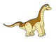Cartoon Dinosaur - Illustration for the Children Wall Decal