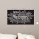 Welcome Word Cloud illustration in vector format 
