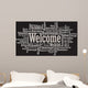 Welcome Word Cloud illustration in vector format 