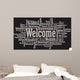 Welcome Word Cloud illustration in vector format 