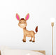 Cute donkey cartoon Wall Decal