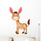 Cute donkey cartoon Wall Decal