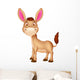 Cute donkey cartoon Wall Decal