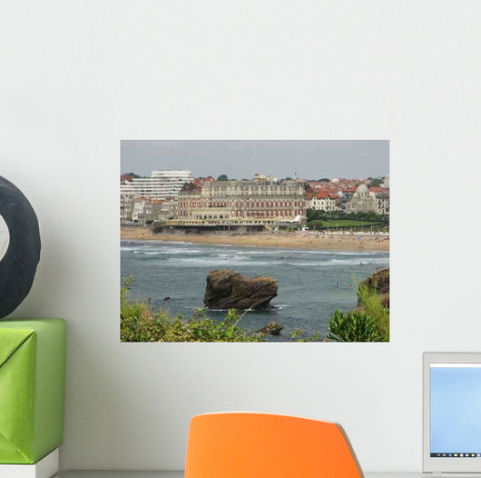 La Plage Du Biarritz Wall Decal
