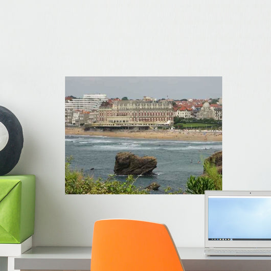La Plage Du Biarritz Wall Decal