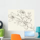 Calligraphy Cherry Blossom Wall Decal