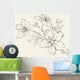 Calligraphy Cherry Blossom Wall Decal