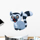 Cute Lemur Cartoon Wall Decal