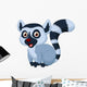 Cute Lemur Cartoon Wall Decal