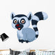 Cute Lemur Cartoon Wall Decal